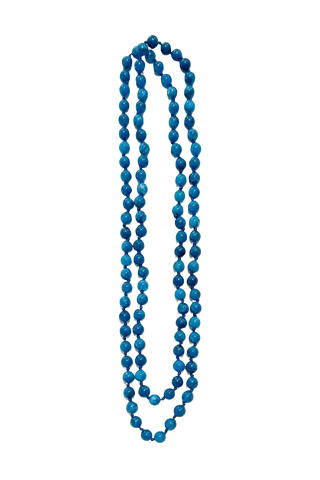 The Liv Beaded Layering Necklace, Blue Tide