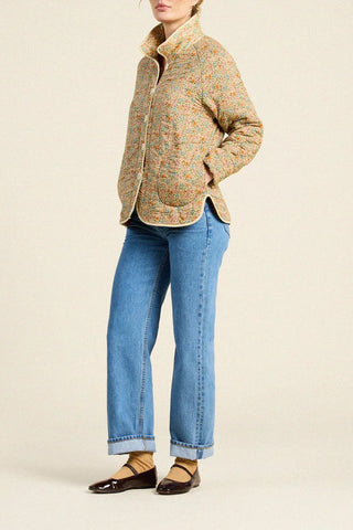 Trovata Ginny Quilted Jacket, Gardenette Voile