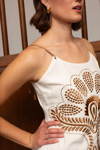 Anna Cate June Dress, Ivory Stitch