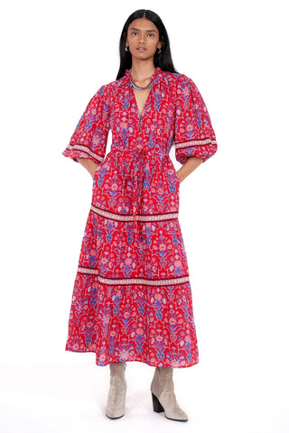 Banjanan Liza Dress, Cinnabar