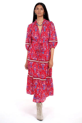 Banjanan Liza Dress, Cinnabar