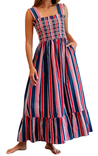 Mille Garden Dress, Sailing Stripe