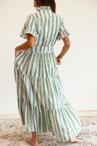 Mille Victoria Dress, Sweet Pea Stripe