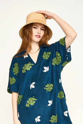 Mirth Lanai Terry Dress, Adriactic Fig