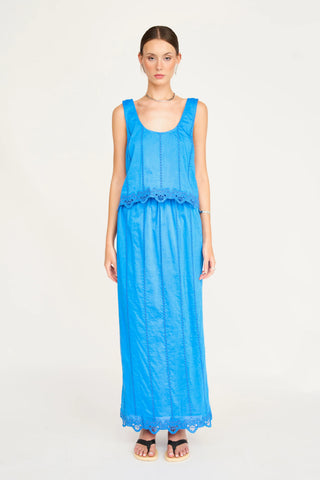 Mirth Orinda Tank, Egyptian Blue Lotus Eyelet
