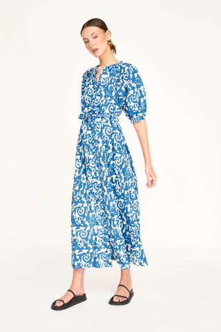 Mirth Somerset Dress, Indigo Heka