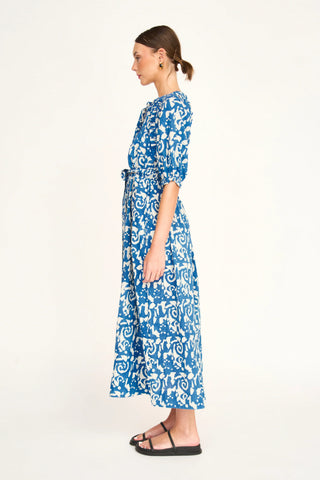 Mirth Somerset Dress, Indigo Heka