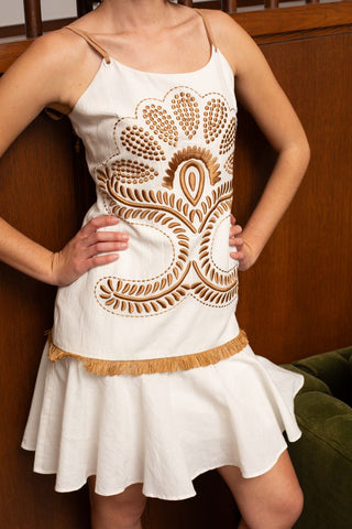 Anna Cate June Dress, Ivory Stitch