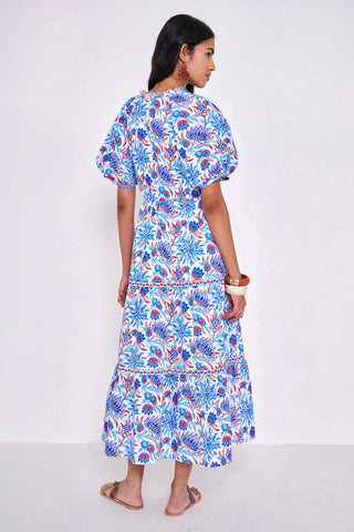 Banjanan Poppy Dress, Philippa Azure