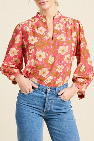 Trovata Bailey Shirt, Rancho Rose