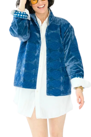 Eleanor James Crew Shell, Midnight Rider Blue