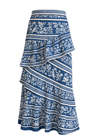 Anna Cate Vivvie Skirt, Menagerie Stripe