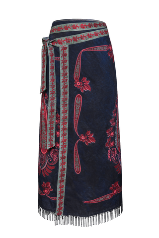 Anna Cate Wiley Wrap Skirt, Obscura