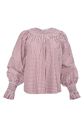 TS Hunter Bell Hayes Top, Cotswold Check Rust