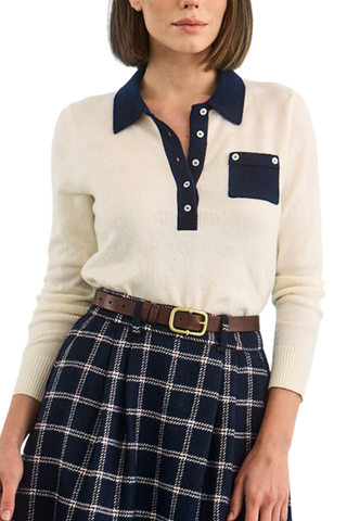 TS Hunter Bell Archie Polo, Ivory