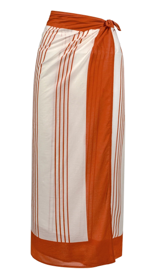 Sunshine Tienda Sarong, Cherry Pinstripe