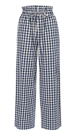 Sunshine Tienda Daphne Pants, Navy Gingham