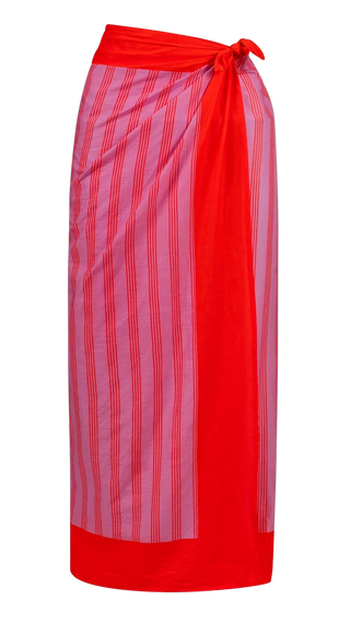 Sunshine Tienda Marina Sarong, Orchid Pinstripe