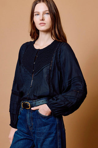 Cleobella Theodora Top, Black
