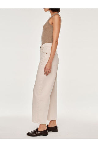 DL1961 Taylor Barrel Ultra High Rise Crop, Flax