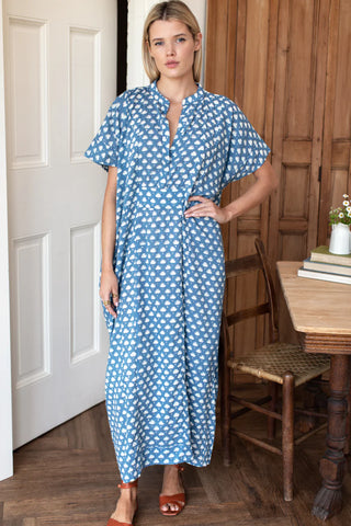 Love Tomas Emerson Caftan, Cleo Azure Organic