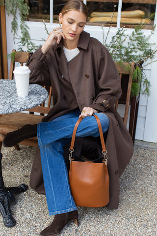 Emerson Fry All Season Layering Coat, Bitter Chocolate Wool
