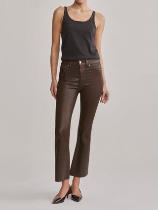 DL1961 Bridget Boot High Rise Instasculpt™ Crop, Brownstone Coated