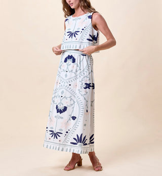 Cleobella Venetia Top, Liliana Blue Surf Print