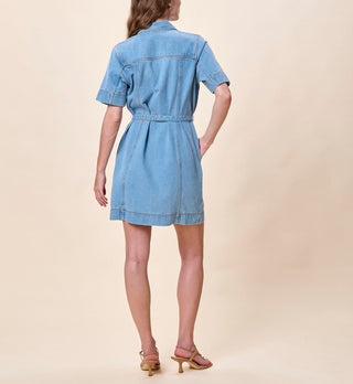 Cleobella Whitney Denim Dress, Light Denim