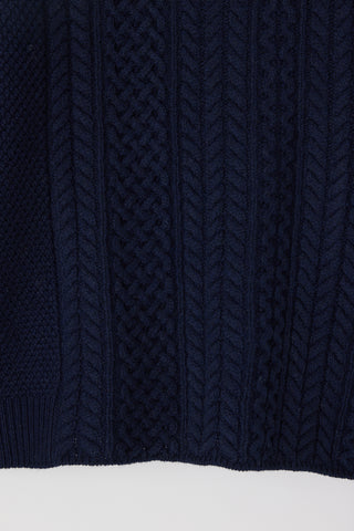 Moussy Vintage MV Panel Cable Po, Navy