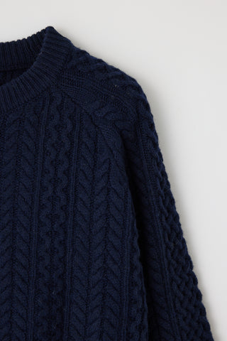 Moussy Vintage MV Panel Cable Po, Navy